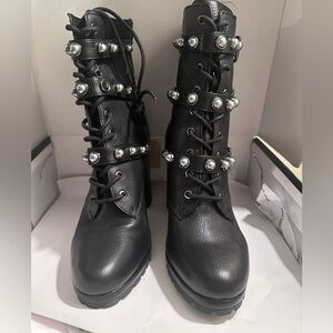 Karl Lagerfeld Lennon Platform Boots NWOT
